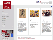Tablet Screenshot of galerie-kaiblinger.at